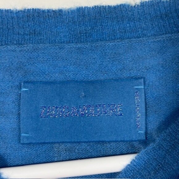 Zadig and Voltaire Cashmere Sweater Womens XS Pullover Skull Embellished - Picture 3 of 6